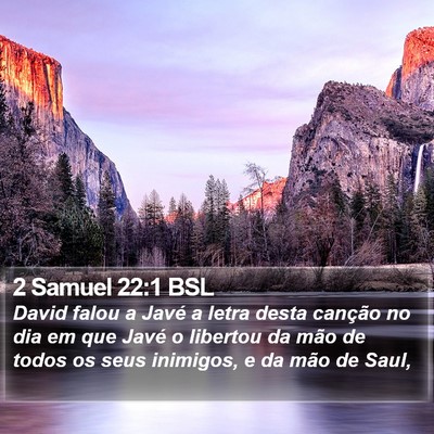 2 Samuel 22:1 BSL Bible Verse Image