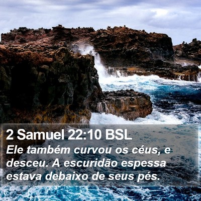 2 Samuel 22:10 BSL Bible Verse Image