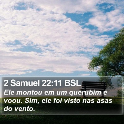 2 Samuel 22:11 BSL Bible Verse Image