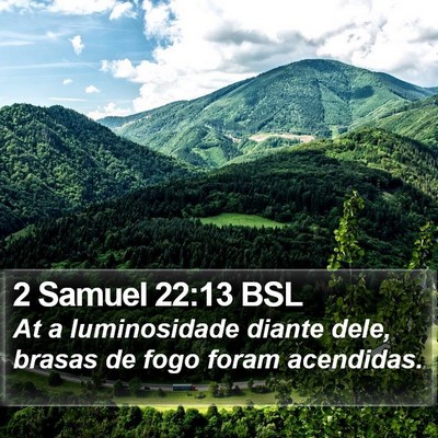 2 Samuel 22:13 BSL Bible Verse Image
