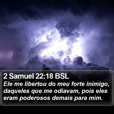 2 Samuel 22:18 BSL Bible Verse Image