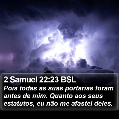 2 Samuel 22:23 BSL Bible Verse Image