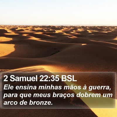 2 Samuel 22:35 BSL Bible Verse Image