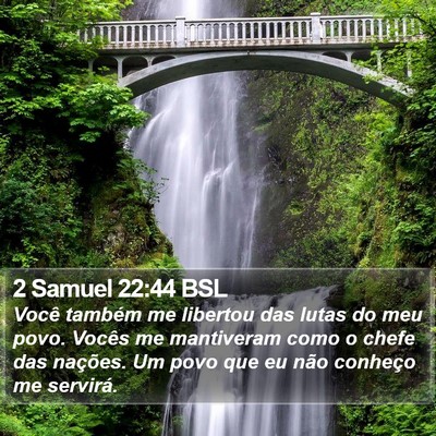 2 Samuel 22:44 BSL Bible Verse Image