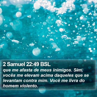 2 Samuel 22:49 BSL Bible Verse Image