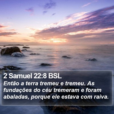 2 Samuel 22:8 BSL Bible Verse Image