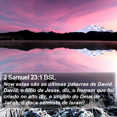 2 Samuel 23:1 BSL Bible Verse Image