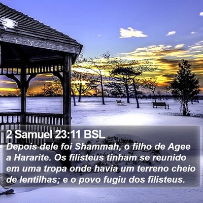 2 Samuel 23:11 BSL Bible Verse Image