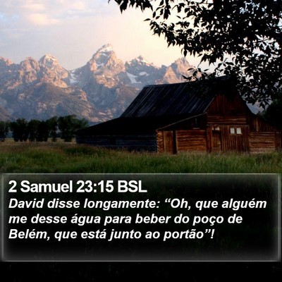 2 Samuel 23:15 BSL Bible Verse Image