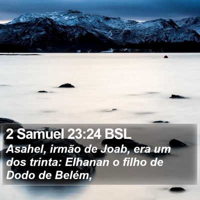 2 Samuel 23:24 BSL Bible Verse Image
