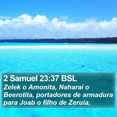 2 Samuel 23:37 BSL Bible Verse Image