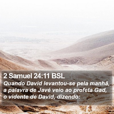2 Samuel 24:11 BSL Bible Verse Image