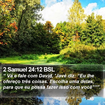2 Samuel 24:12 BSL Bible Verse Image