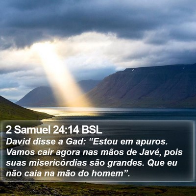 2 Samuel 24:14 BSL Bible Verse Image