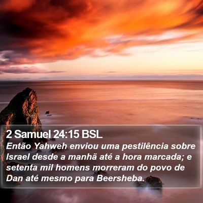 2 Samuel 24:15 BSL Bible Verse Image