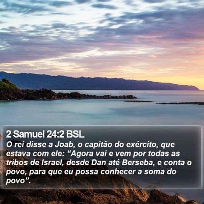 2 Samuel 24:2 BSL Bible Verse Image