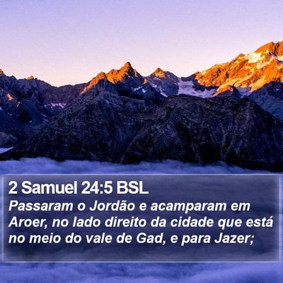 2 Samuel 24:5 BSL Bible Verse Image