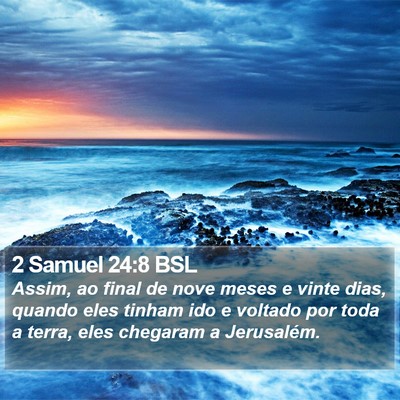 2 Samuel 24:8 BSL Bible Verse Image