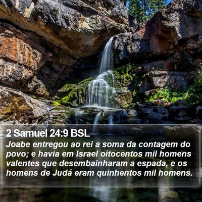 2 Samuel 24:9 BSL Bible Verse Image