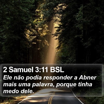 2 Samuel 3:11 BSL Bible Verse Image