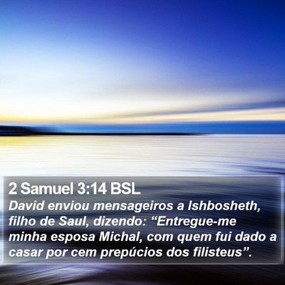 2 Samuel 3:14 BSL Bible Verse Image