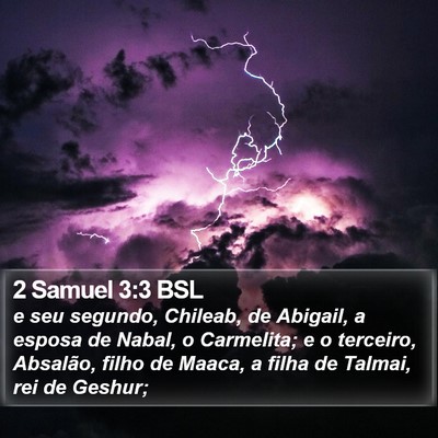 2 Samuel 3:3 BSL Bible Verse Image