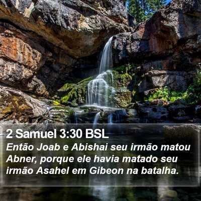 2 Samuel 3:30 BSL Bible Verse Image