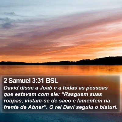 2 Samuel 3:31 BSL Bible Verse Image