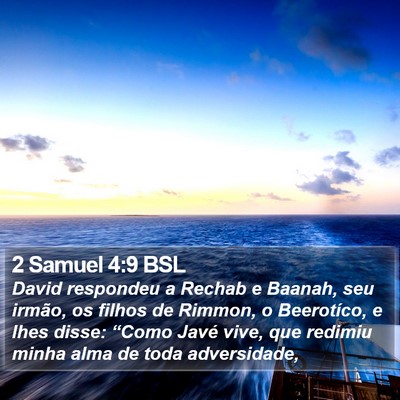 2 Samuel 4:9 BSL Bible Verse Image