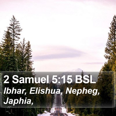 2 Samuel 5:15 BSL Bible Verse Image