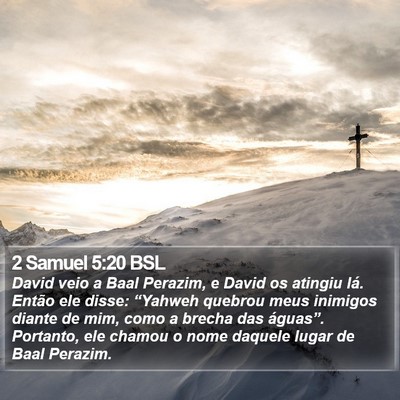 2 Samuel 5:20 BSL Bible Verse Image