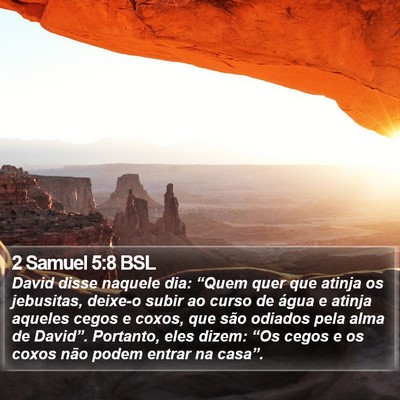 2 Samuel 5:8 BSL Bible Verse Image