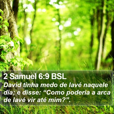 2 Samuel 6:9 BSL Bible Verse Image