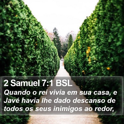 2 Samuel 7:1 BSL Bible Verse Image