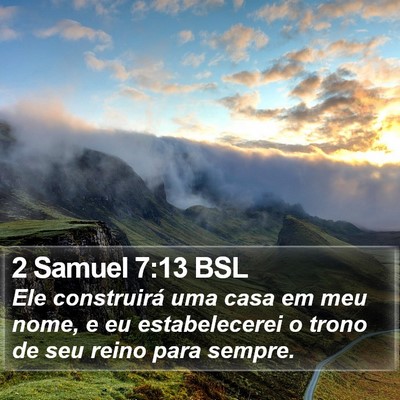 2 Samuel 7:13 BSL Bible Verse Image
