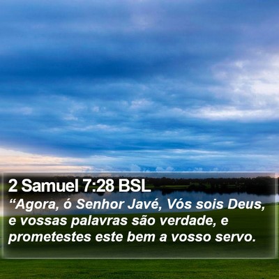 2 Samuel 7:28 BSL Bible Verse Image