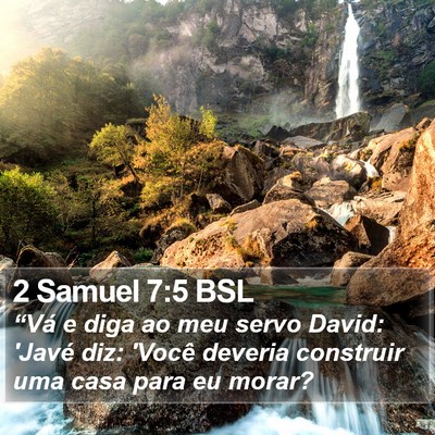 2 Samuel 7:5 BSL Bible Verse Image