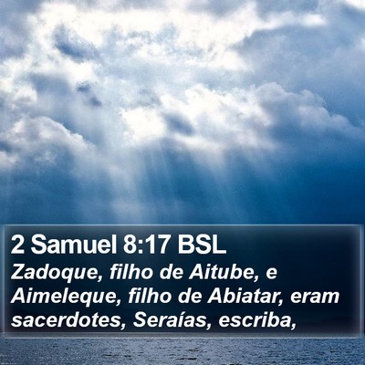 2 Samuel 8:17 BSL Bible Verse Image