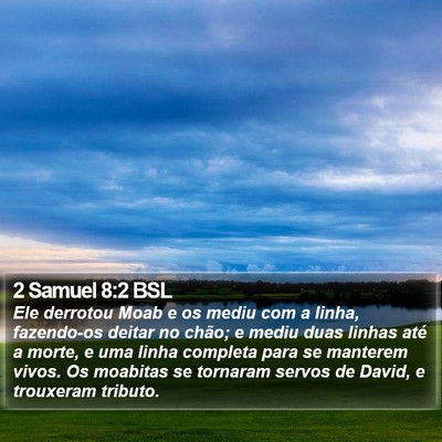 2 Samuel 8:2 BSL Bible Verse Image