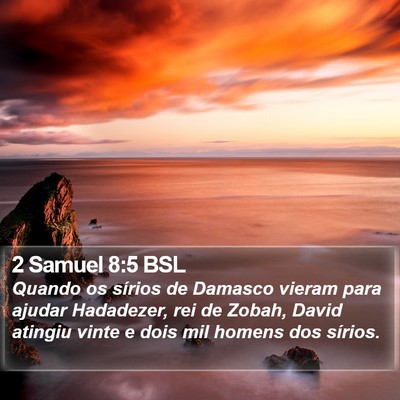 2 Samuel 8:5 BSL Bible Verse Image