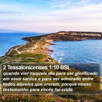 2 Tessalonicenses 1:10 BSL Bible Verse Image