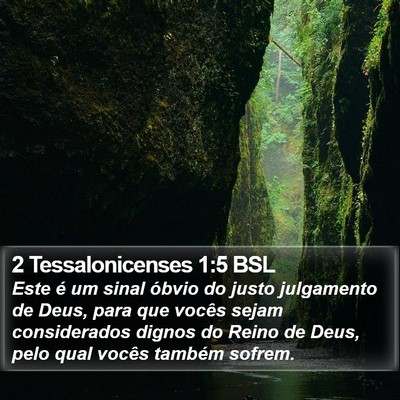 2 Tessalonicenses 1:5 BSL Bible Verse Image