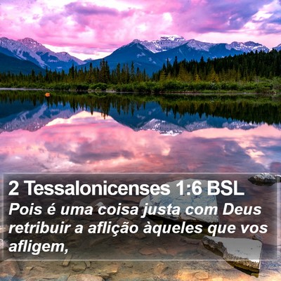 2 Tessalonicenses 1:6 BSL Bible Verse Image