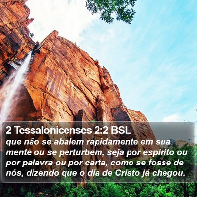 2 Tessalonicenses 2:2 BSL Bible Verse Image