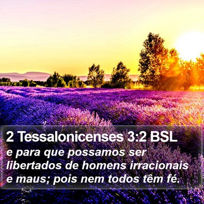 2 Tessalonicenses 3:2 BSL Bible Verse Image