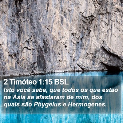 2 Timóteo 1:15 BSL Bible Verse Image