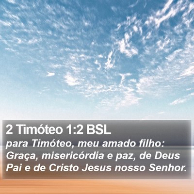 2 Timóteo 1:2 BSL Bible Verse Image