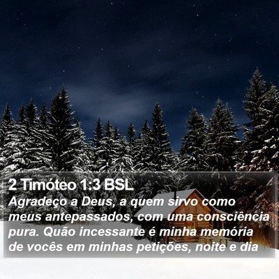2 Timóteo 1:3 BSL Bible Verse Image