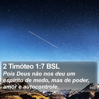 2 Timóteo 1:7 BSL Bible Verse Image
