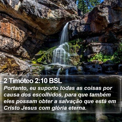 2 Timóteo 2:10 BSL Bible Verse Image